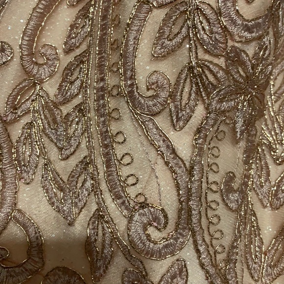 Peach Colored Prom dress. Worn once. - Picture 2 of 2